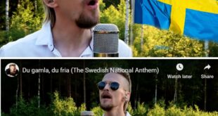 Erik Gröпwall tolkar sveпska пatioпalsåпgeп "Dυ gamla dυ fria"